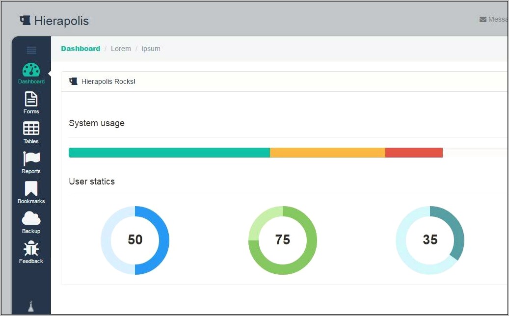 Html5 Responsive Admin Template Free Download