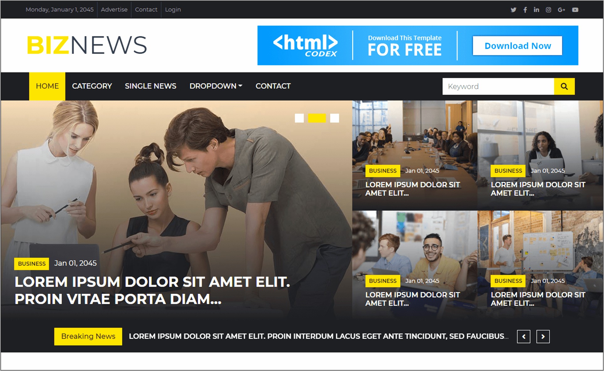 Html5 Templates With Slider Free Download