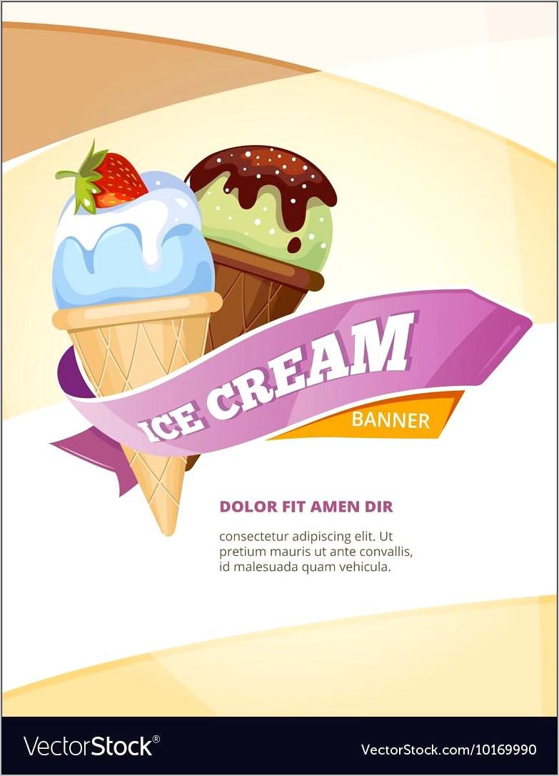 Ice Cream Poster Template Free Download