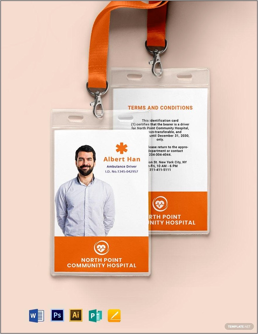 Id Card Sample Template Free Download