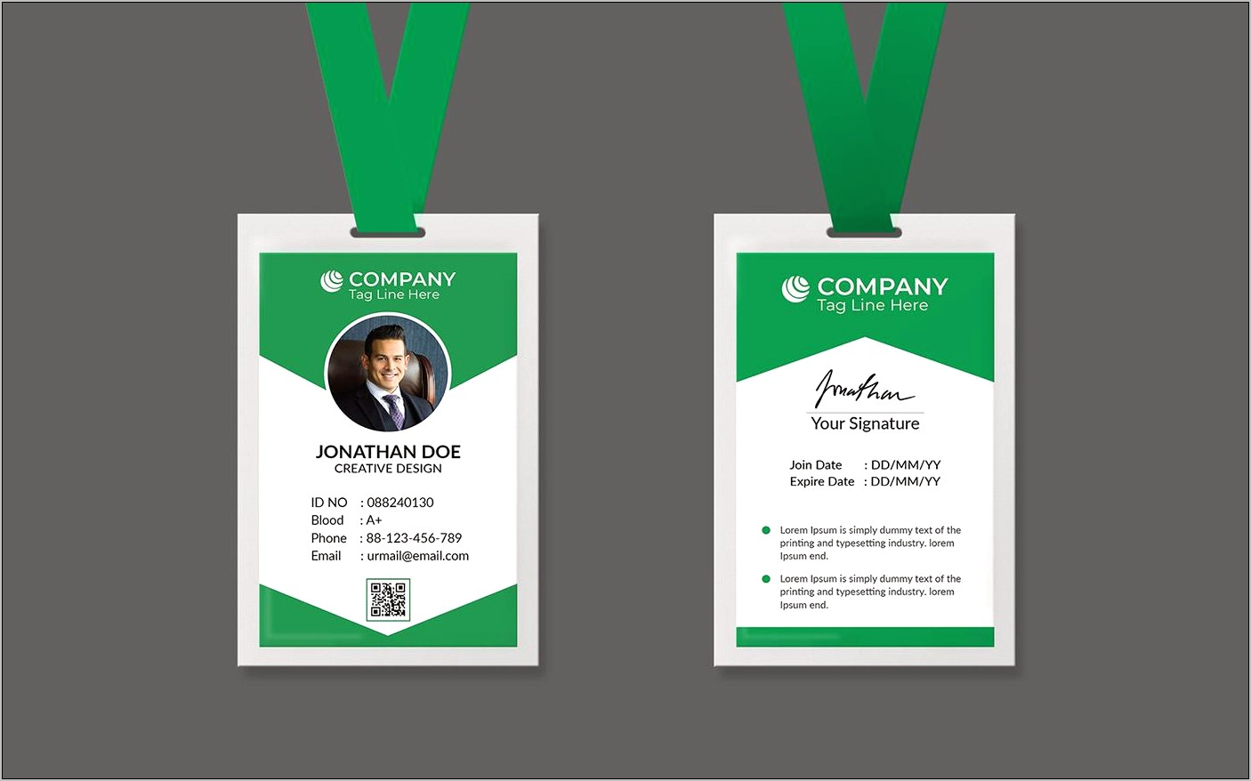 Id Card Template Free Download Photoshop