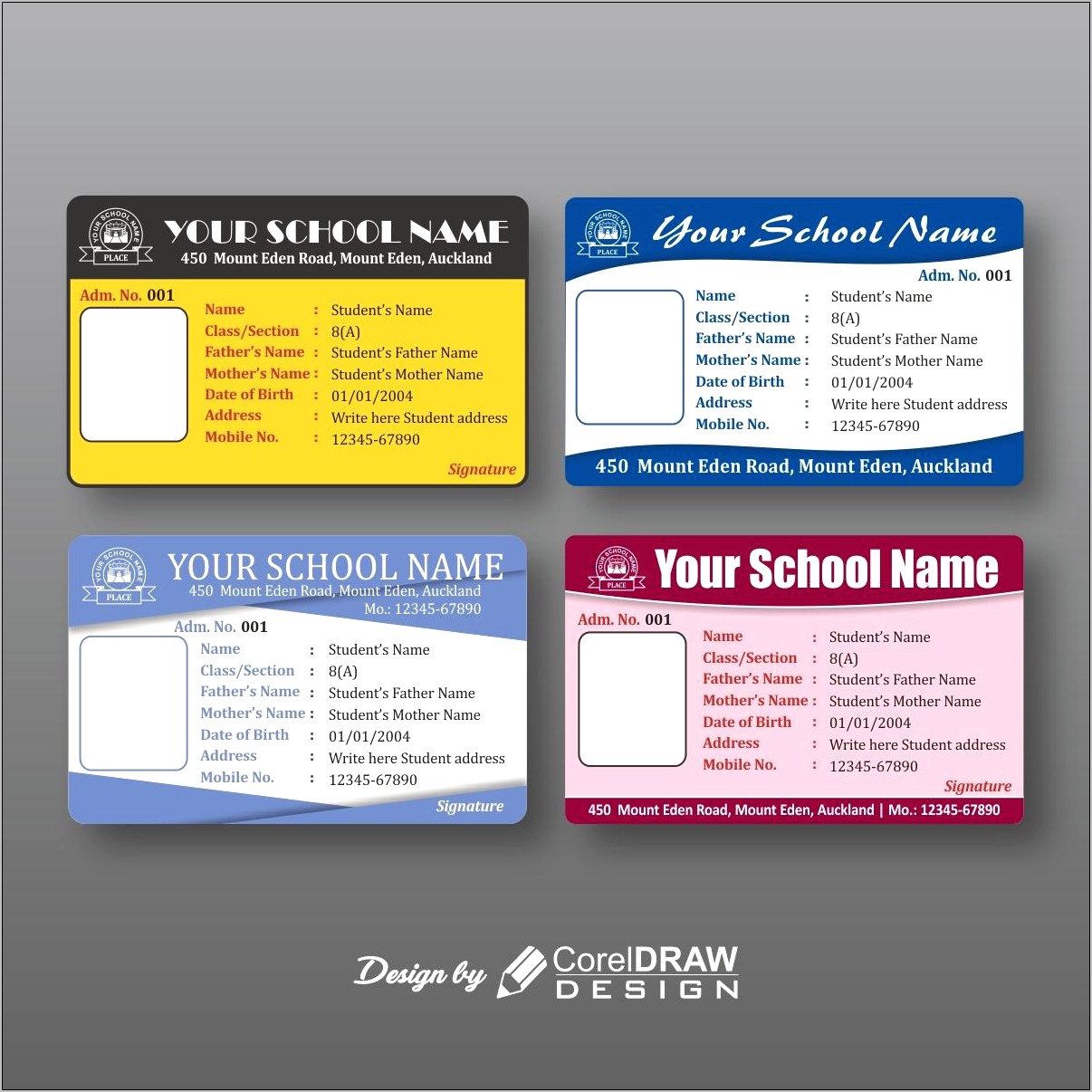 Id Card Vector Template Free Download