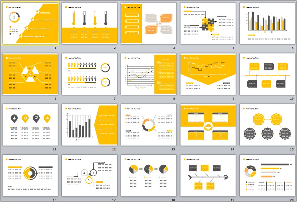 Idea Flat Powerpoint Template Free Download