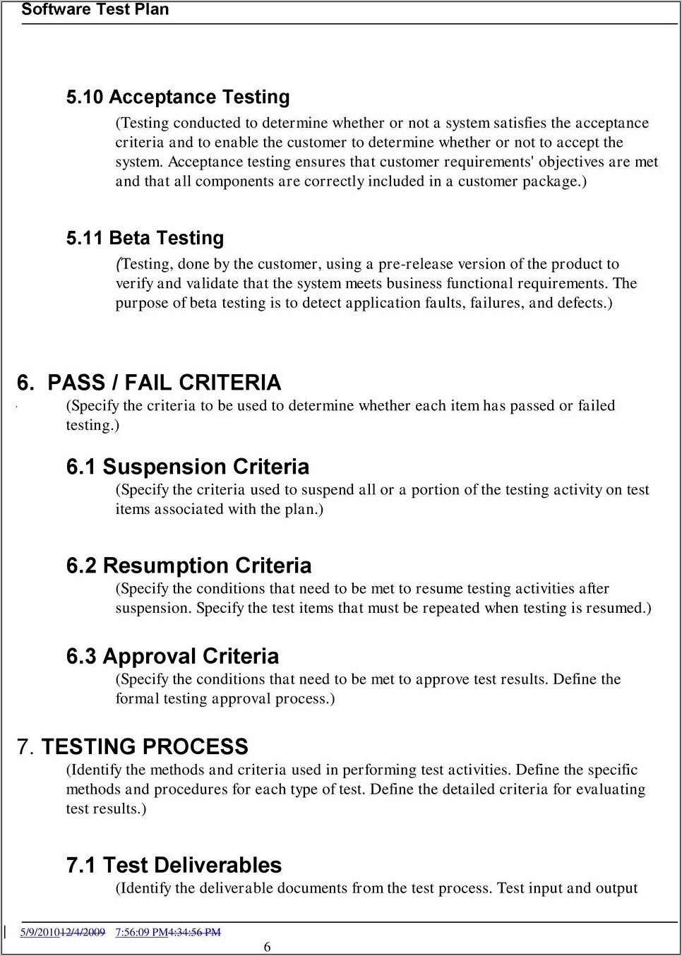 Ieee 829 Test Plan Template Download