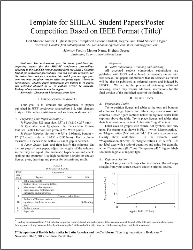 Ieee Conference Paper Latex Template Download