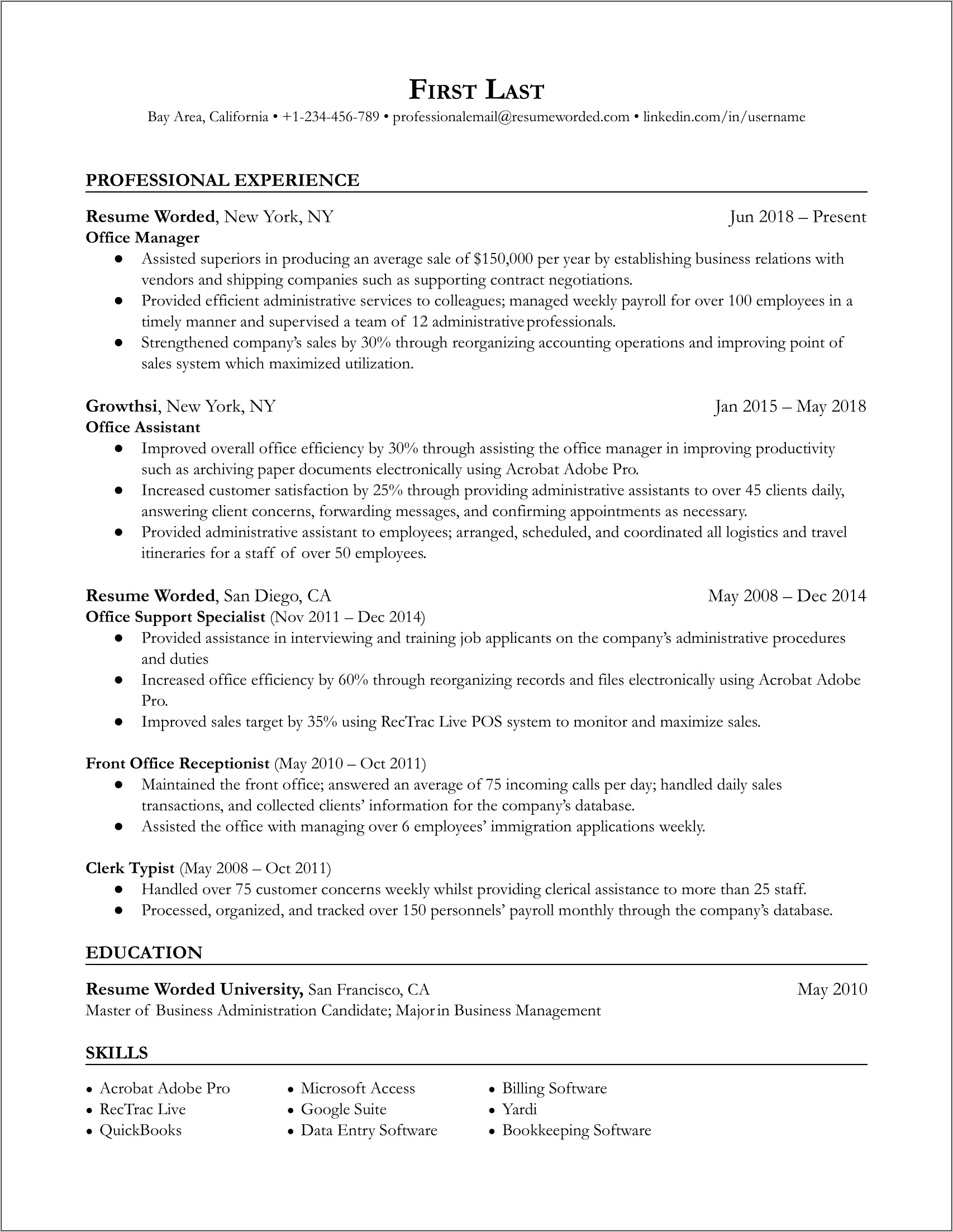 Immigration Services Officer Sample Resume