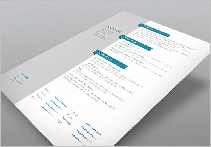 Indesign Resume Designer Template Free