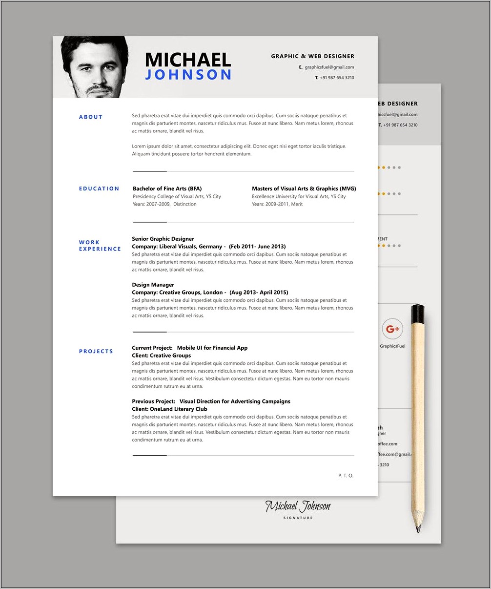 Indesign Resume Template 2016 Free