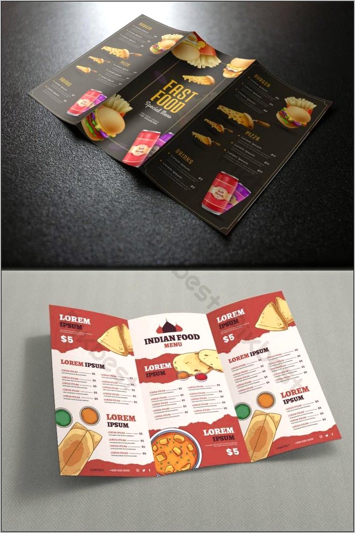 Indian Menu Design Templates Free Download