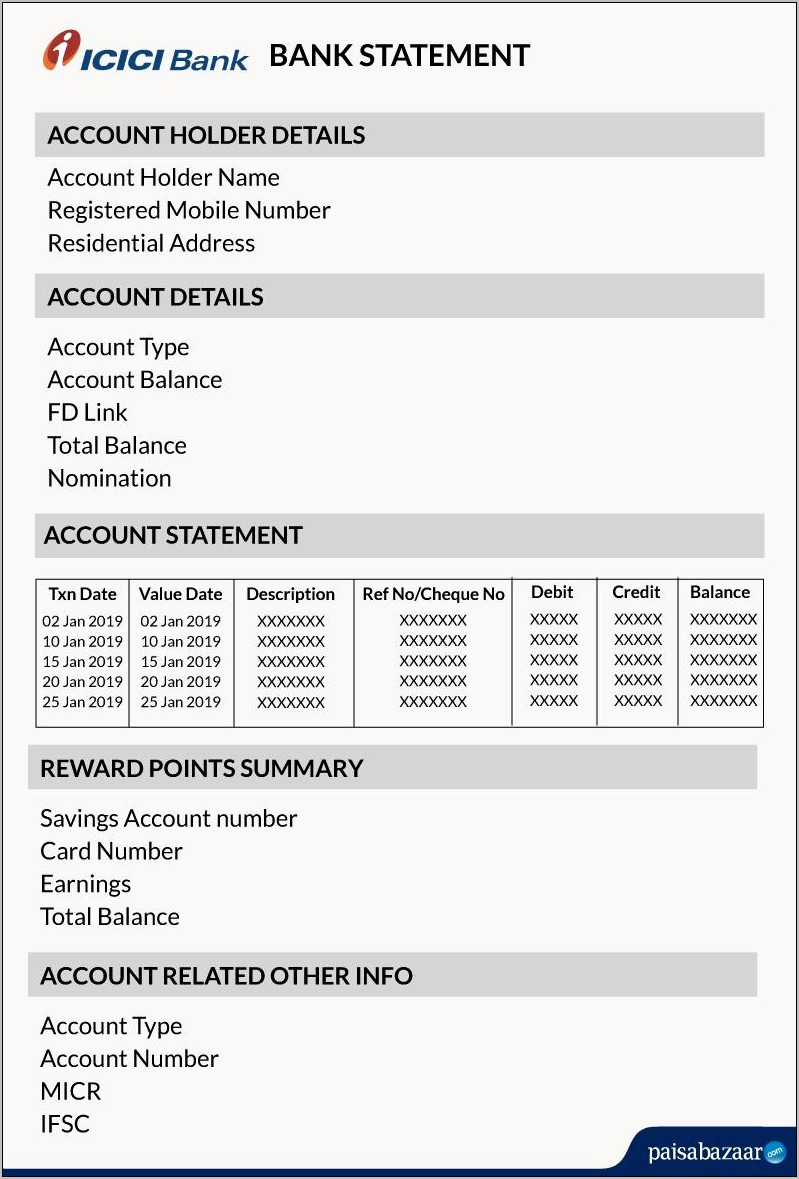 Individual Monthly Mortgage Statement Template Download