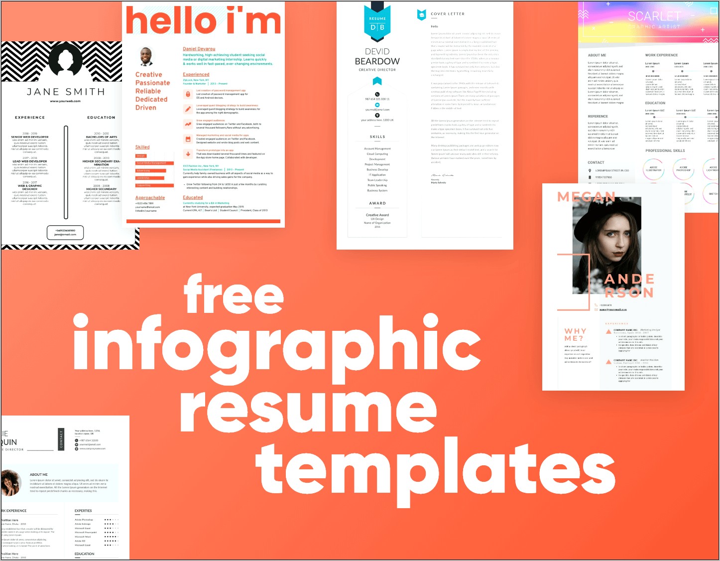 Infographic Resume Word Template Free