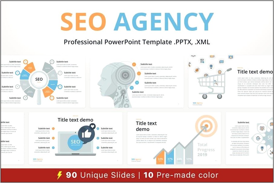 Infographic Seo Powerpoint Template Free Download