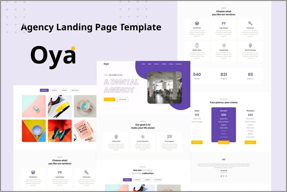 Inner Page Design Templates Free Download