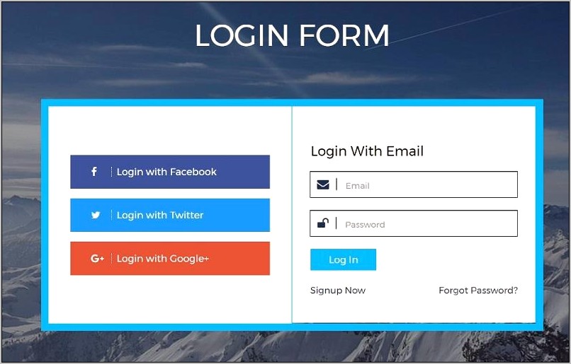 Instagram Login Page Template Free Download