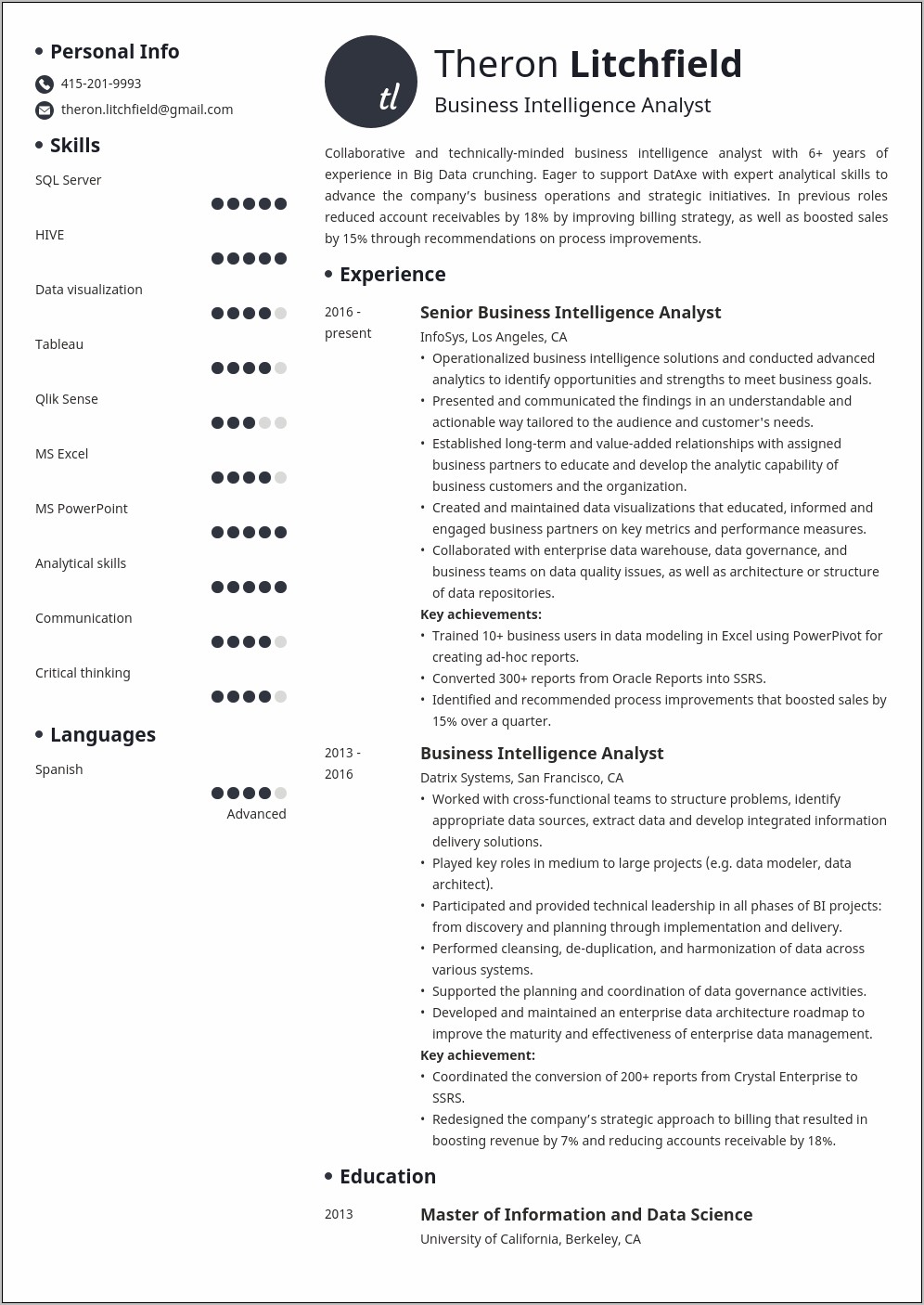 Intelligence Analyst Job Description Resume