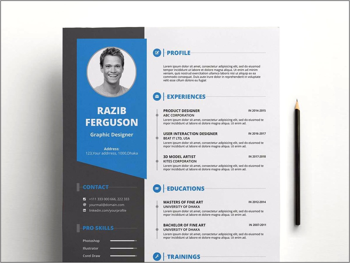 Interior Design Free Resume Templates