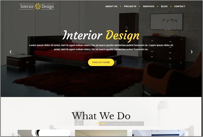 Interior Design Responsive Templates Free Download