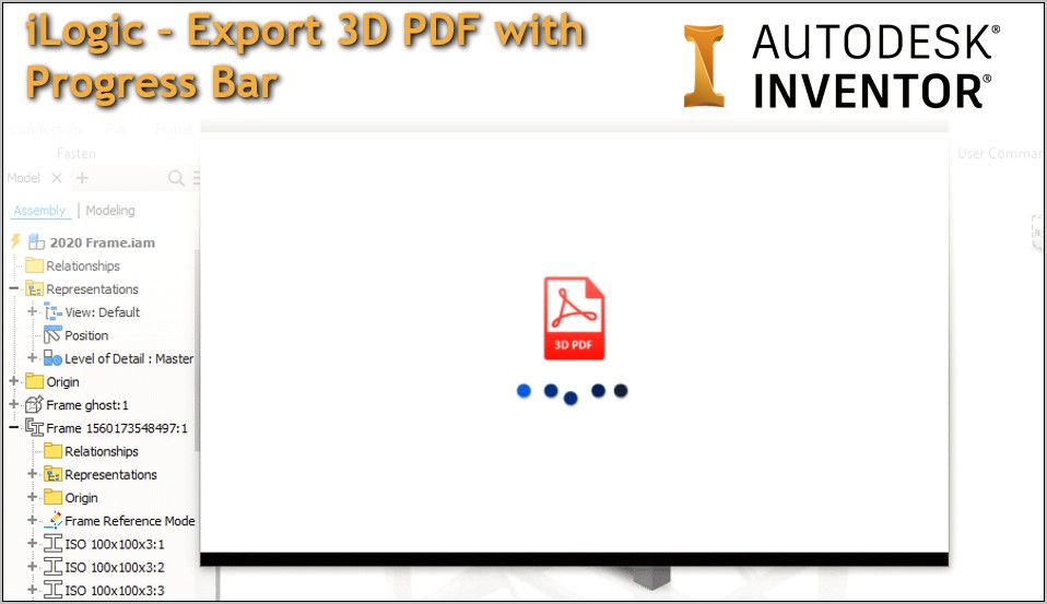 Inventor 2019 3d Pdf Template Download