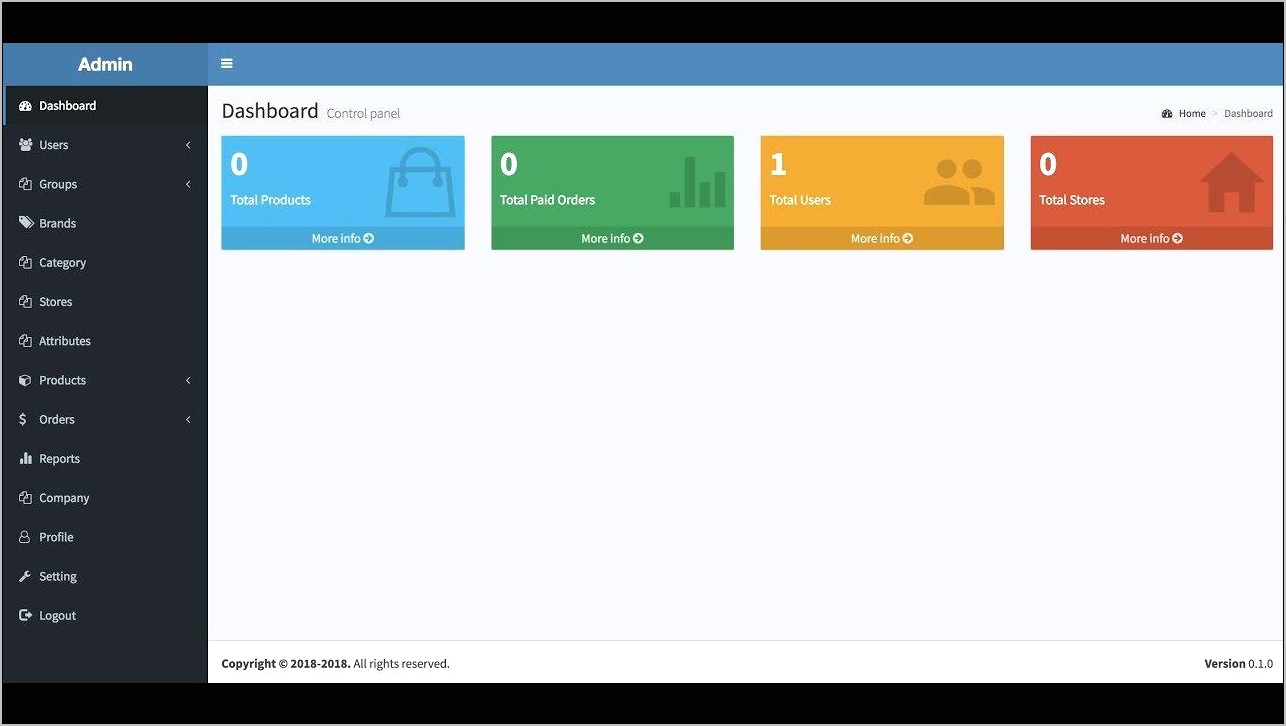 Inventory Management Bootstrap Template Free Download