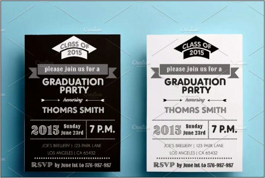 Invitation Card Template Free Download Graduation