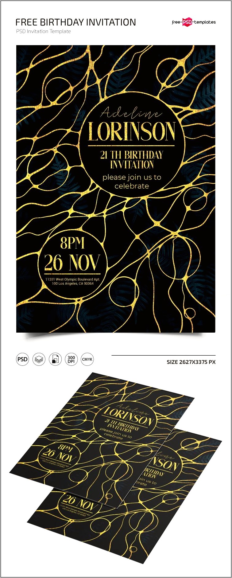 Invitation Design Templates Psd Free Download