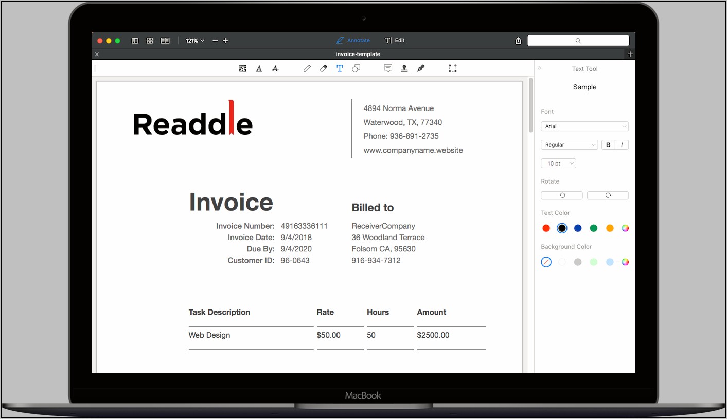 Invoice Templates For Pages Free Download