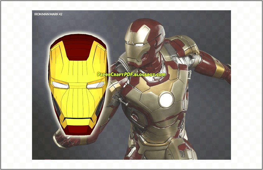 Iron Man Helmet Template Pdf Download