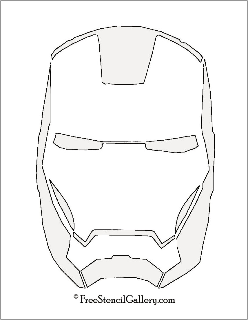 Iron Man Suit Templates Download Pdf