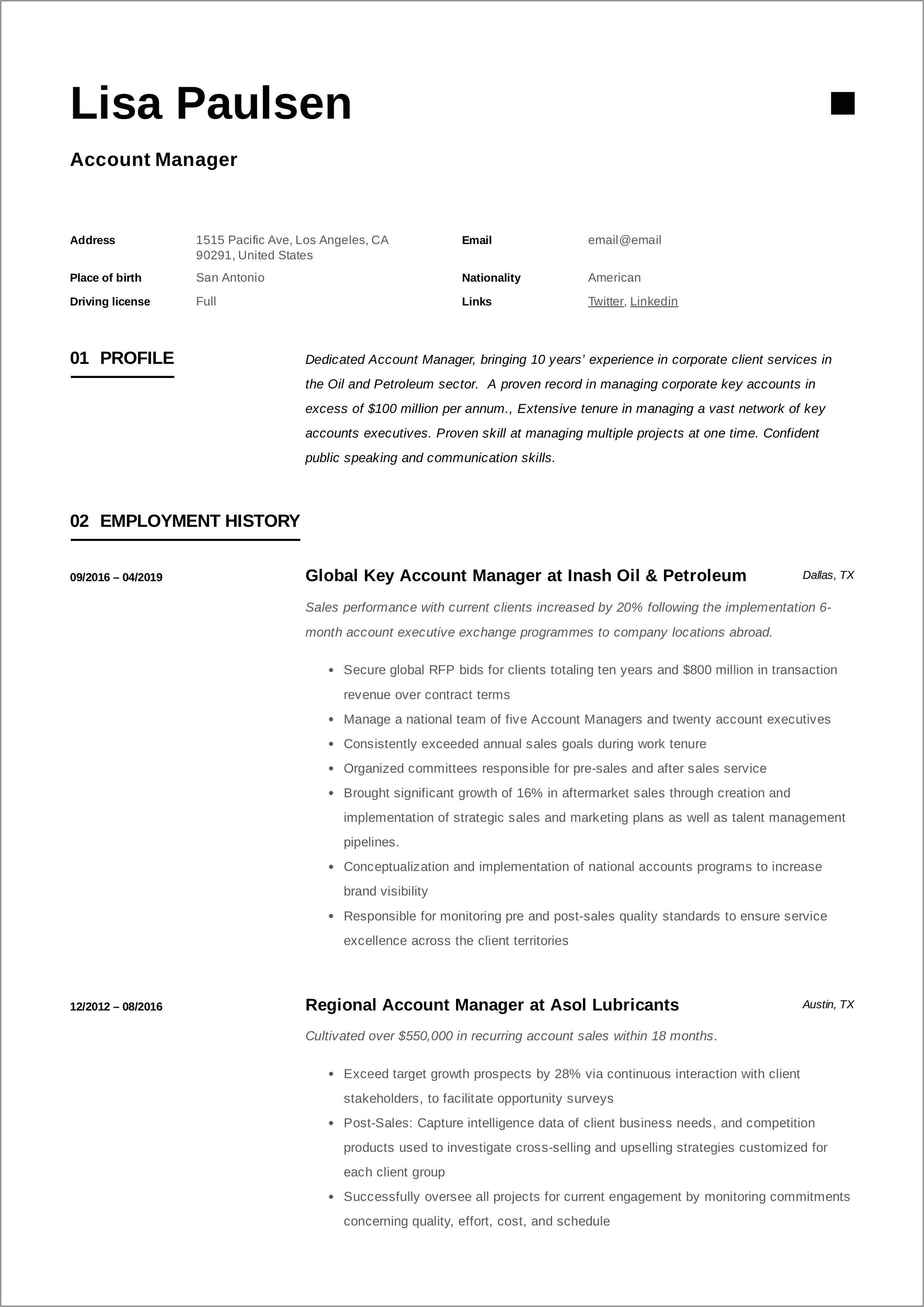 It Manager Resume Examples 2016