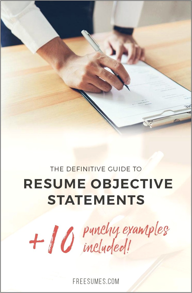 It Objective Statements Resume Example