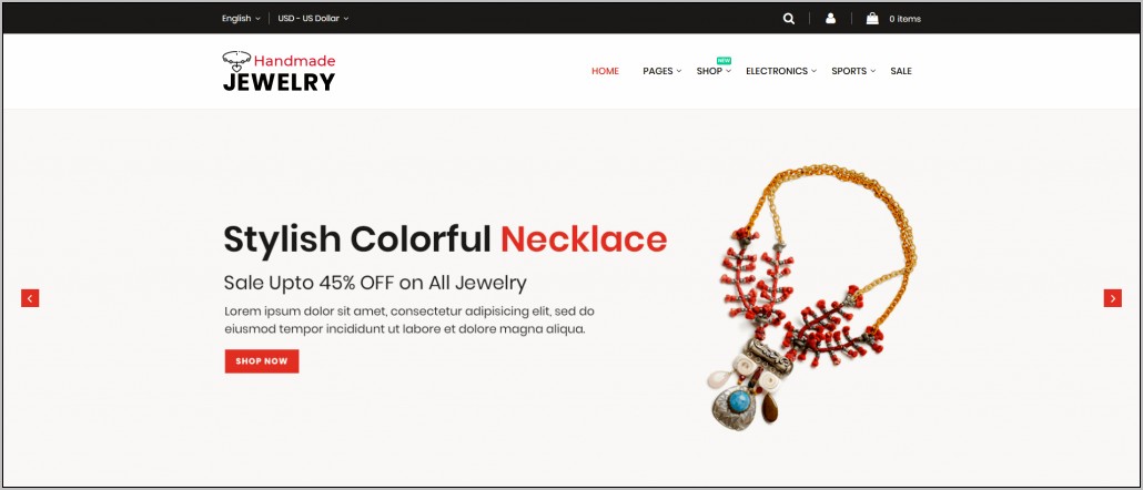 Jewellery Magento Responsive Template Free Download