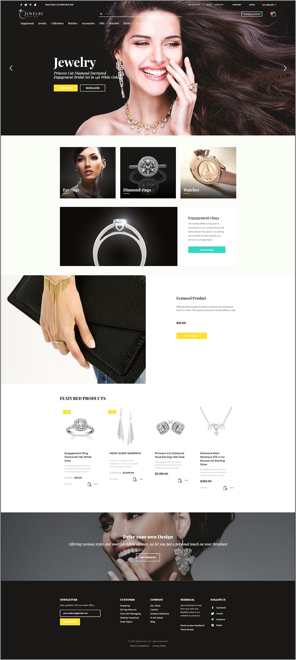 Jewellery Psd Web Templates Free Download