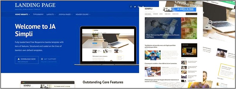 Jf Corporate Free Kunena Template Download