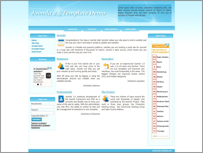 Joomla 2.5 Responsive Template Download