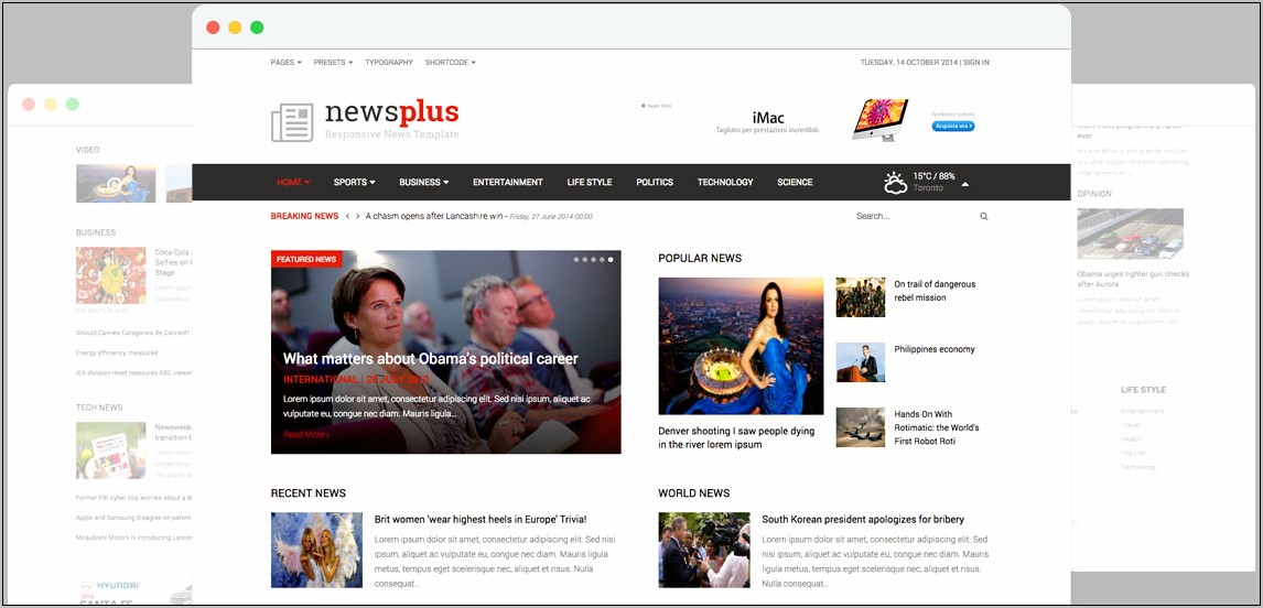 Joomla 3 News Template Free Download