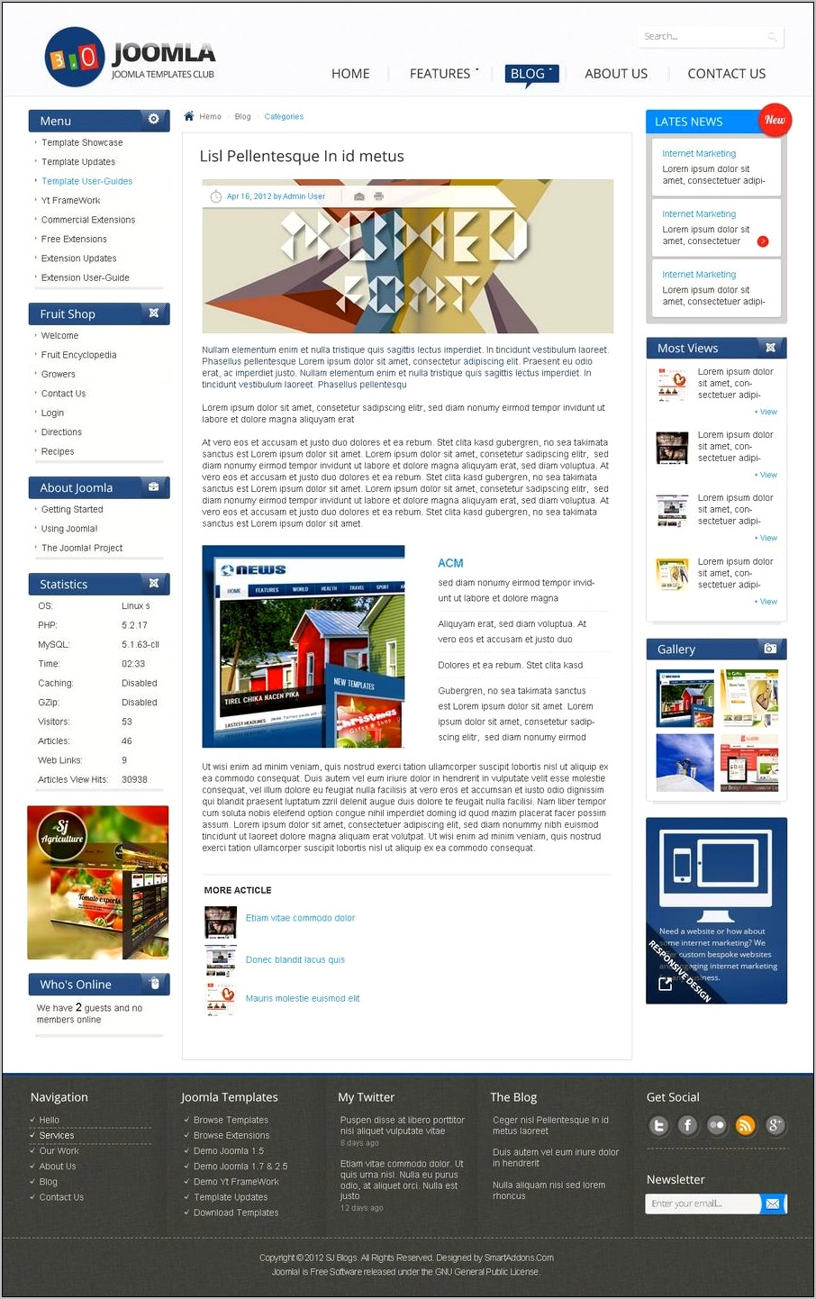 Joomla 3 Templates Responsive Free Download