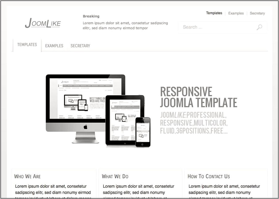 Joomla Free Templates Download 3.4