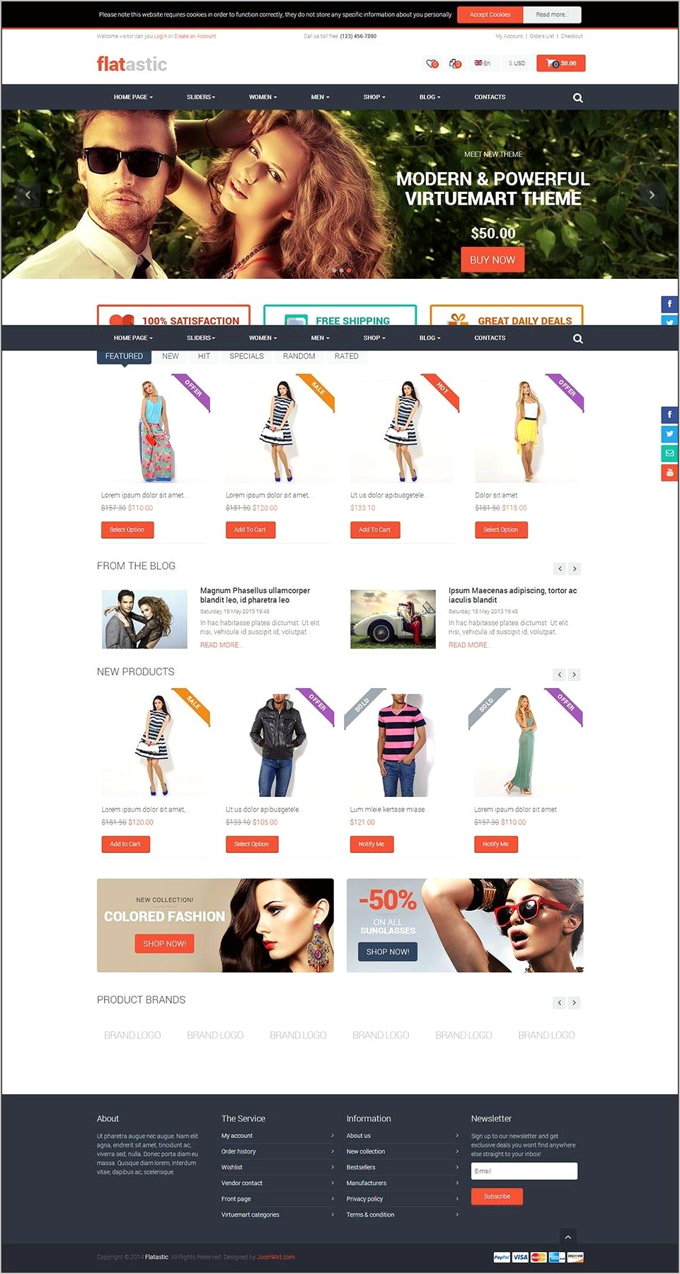 Joomla Responsive Ecommerce Template Free Download