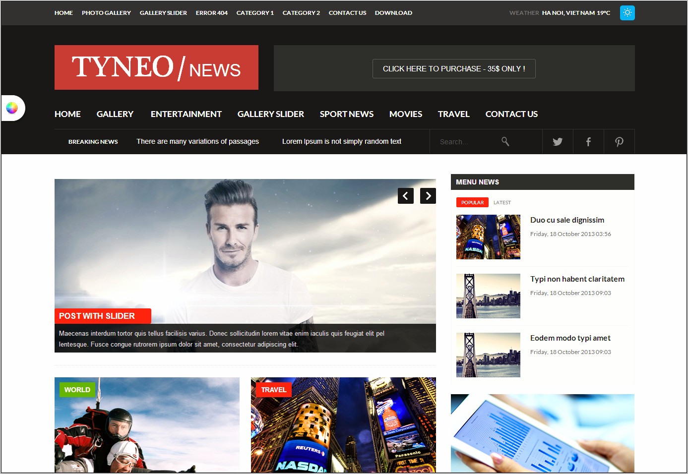 Joomla Responsive News Template Free Download