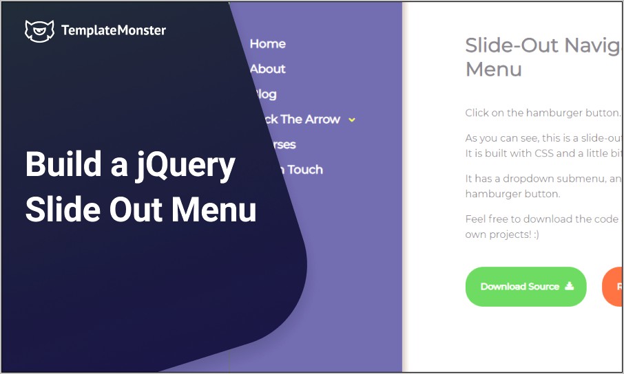 Jquery Menu Bar Template Free Download