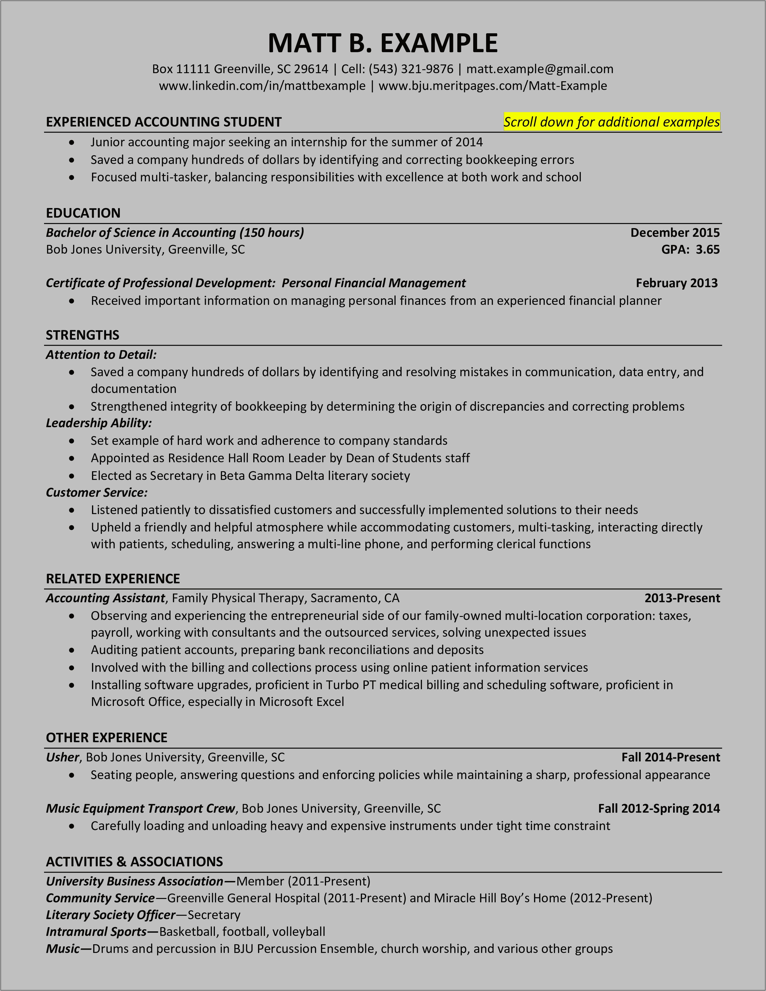 Junior Accountant Resume Sample Pdf