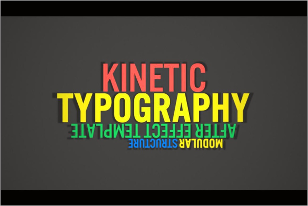 Kinetic Typography After Effects Template Download