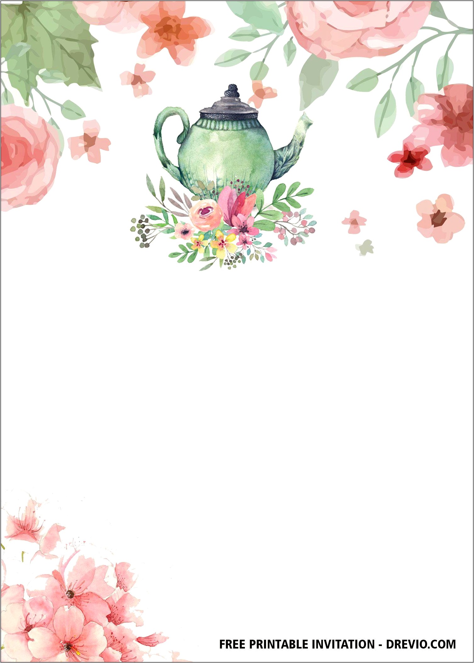 Kitchen Tea Invitation Templates Free Download