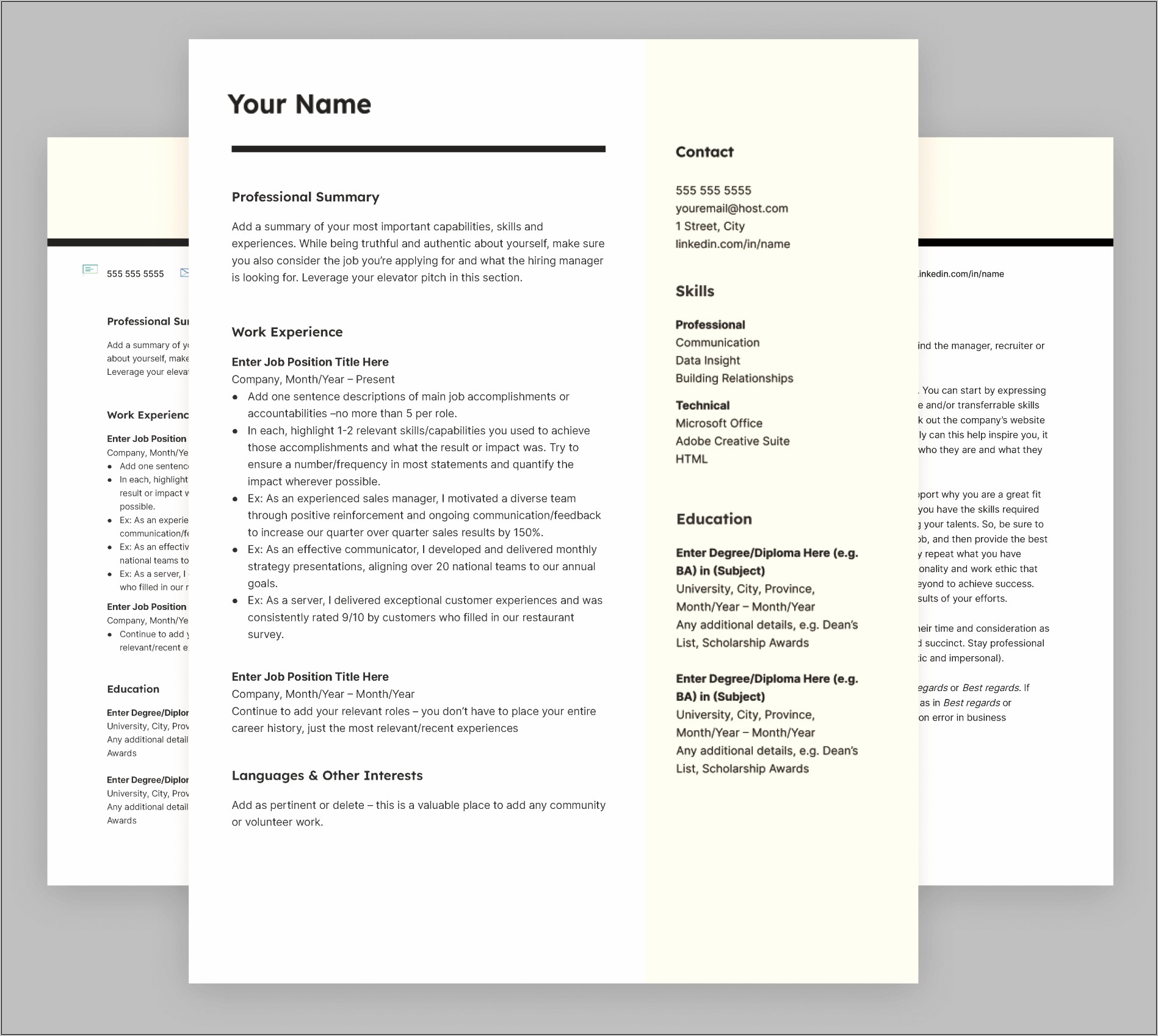 Lack Of Experience Resume Examples