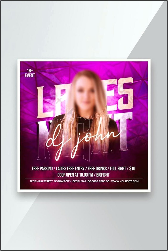 Ladies Night Party Flyer Template Download