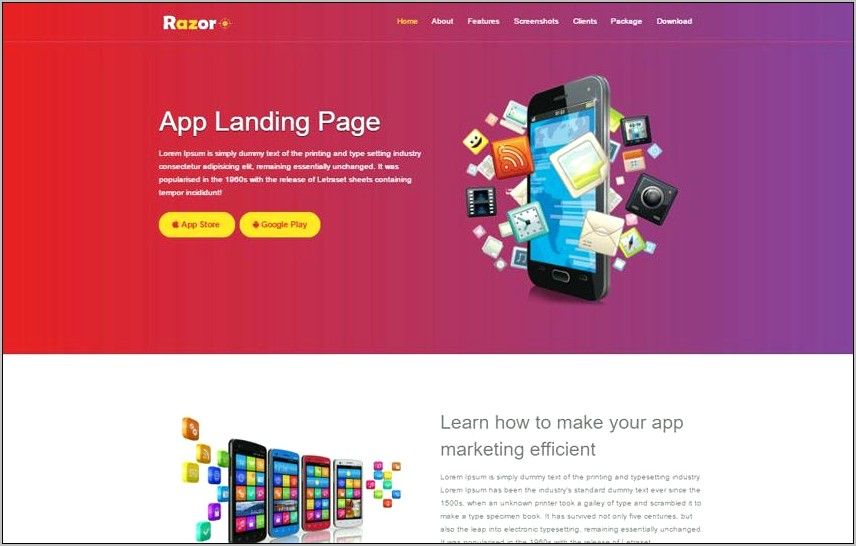 Landing Page Template Free Download Html