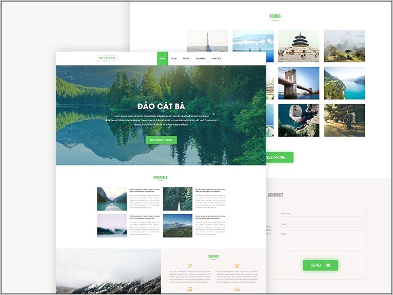 Landing Page Template Free Download Psd