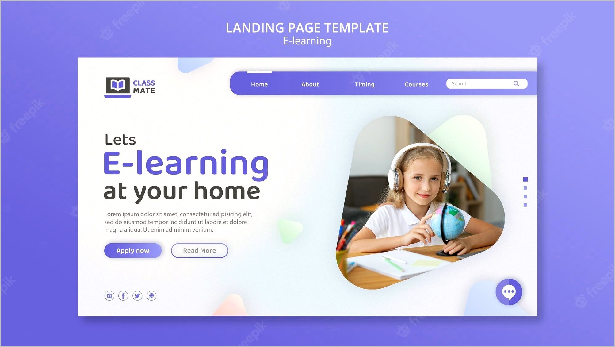 Landing Page Templates Free Download Psd