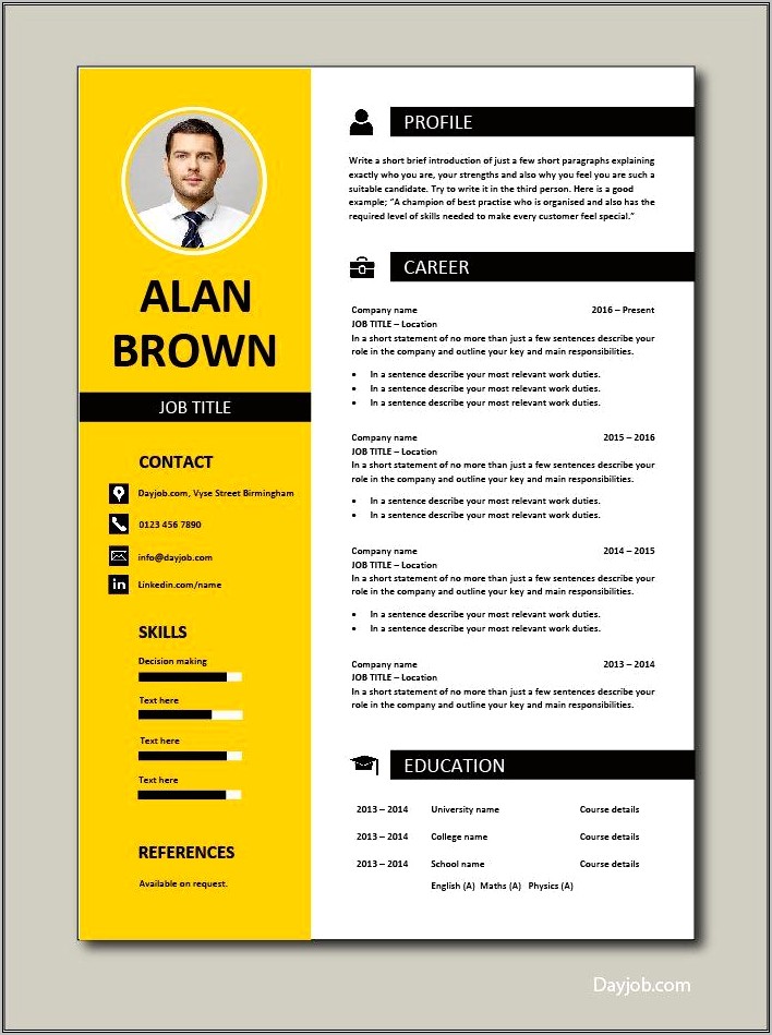 Latest Cv Templates 2013 Free Download