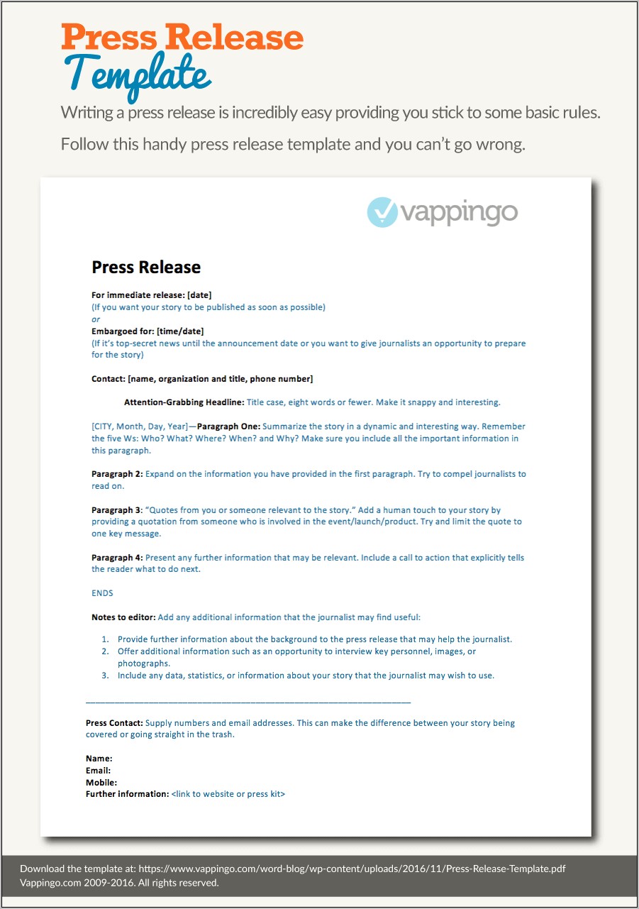 Law Firm Press Release Template Download